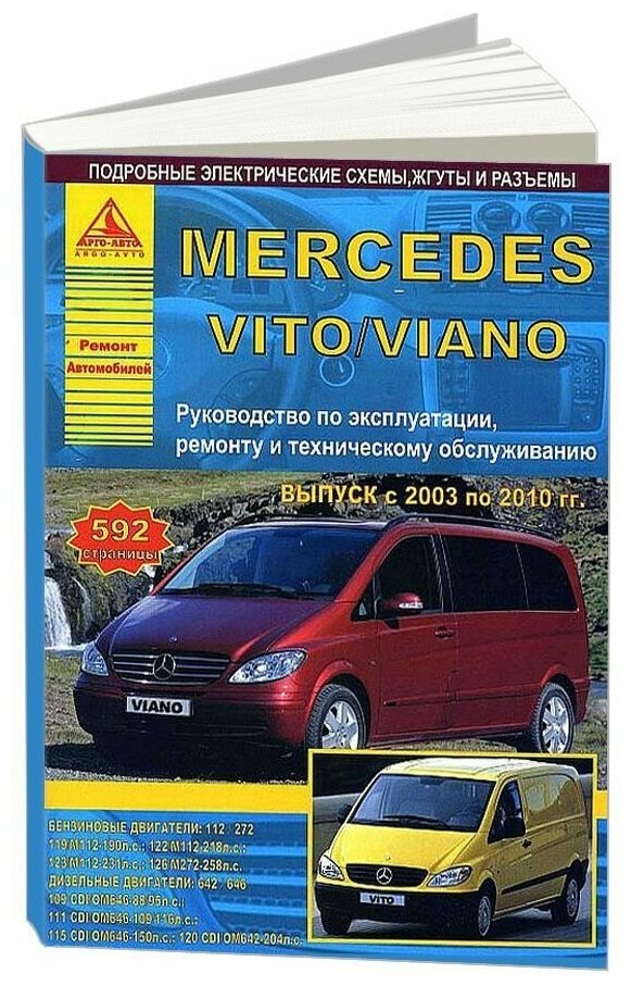 Mercedes Vito/Viano с 2003 по 2010 гг. Руководство по эксплуатации ремонту и техническому обслуживанию