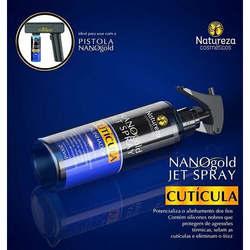 массажный водопад aquaviva em4403 intense jet spray Термозащита Natureza NANOgold Jet Spray Cuticula 200 мл