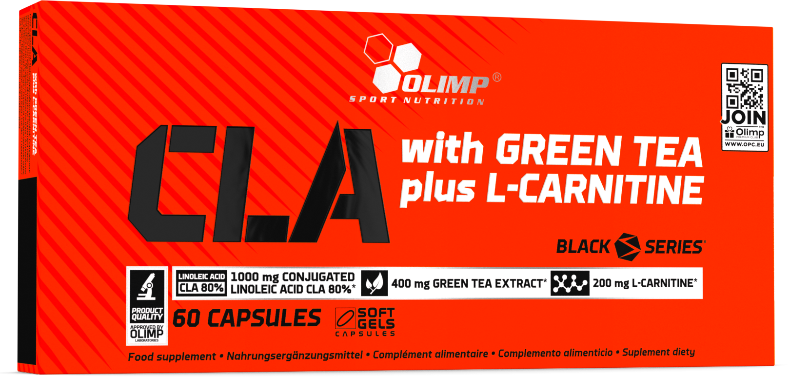 Olimp Sport Nutrition CLA with Green Tea plus L-Cartinine, 60 шт.