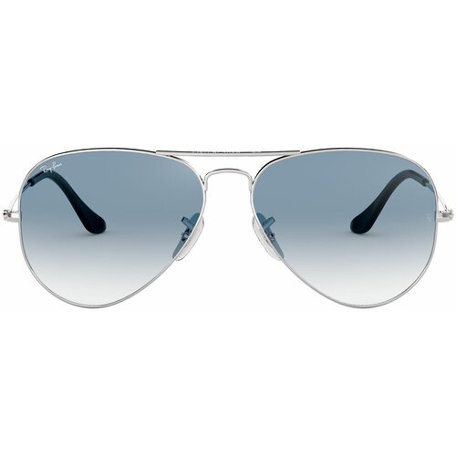 солнцезащитные очки ray ban ray ban rb 3025 003 3f rb 3025 003 3f серебряный голубой Солнцезащитные очки Ray-Ban, серебряный, голубой