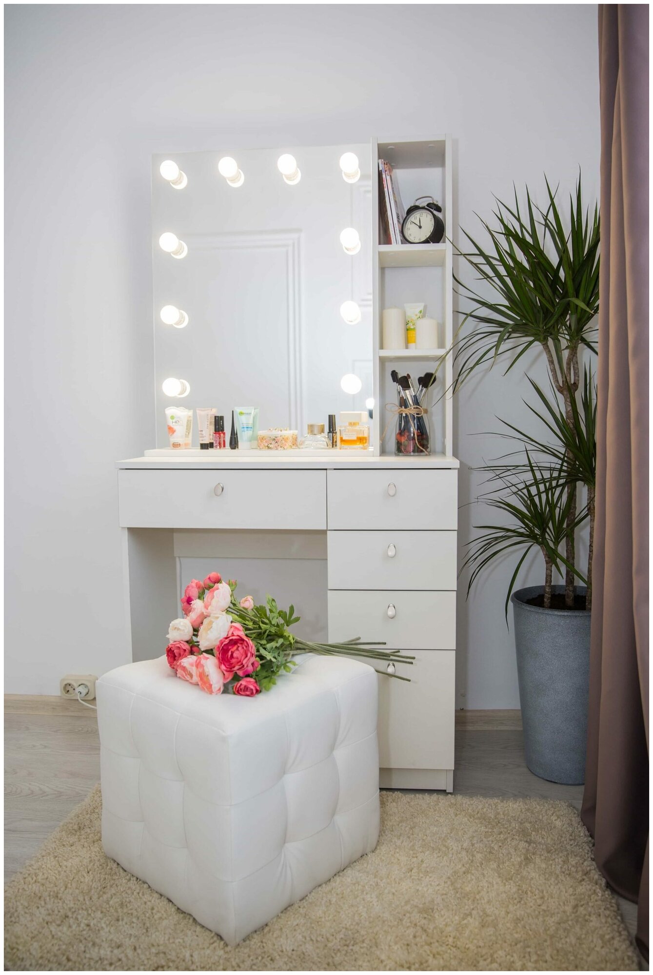 фото Туалетный столик make-up-room "Наоми профи" 80 см- Белый