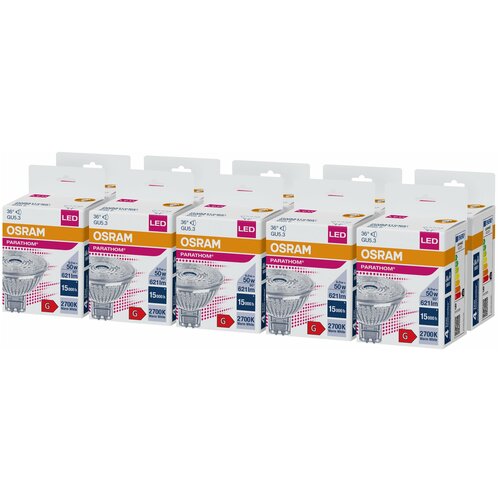no dim PARATHOM Spot MR16 GL 50 8W/827 12V 36гр GU5.3 - LED лампа OSRAM
