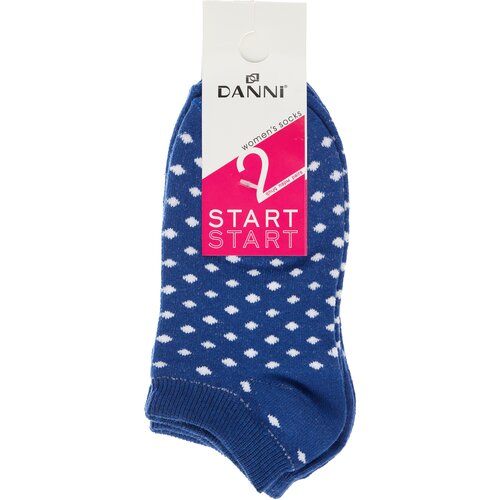 фото Носки женские короткие, danni start, р-р 23-25, синие, 2 шт