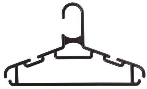 1шт. Вешалка-плечики для детской одежды, размер 30-34, длина 27см, цвет черный. - фотография № 3