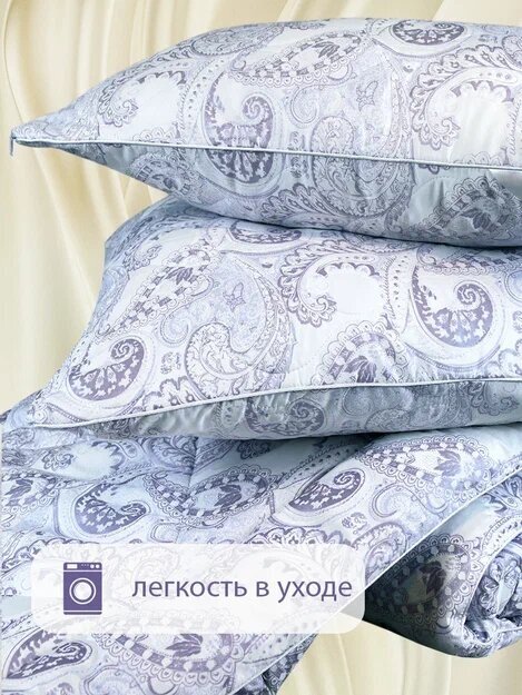 Одеяло SELENA Elegance Line 2-х спальный, 172x205, Всесезонное, с наполнителем Лебяжий пух кето - фотография № 5