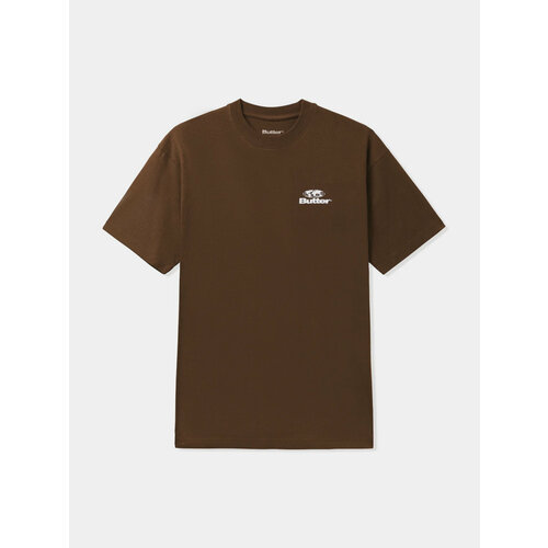 фото Футболка butter goods, размер xl, коричневый, белый