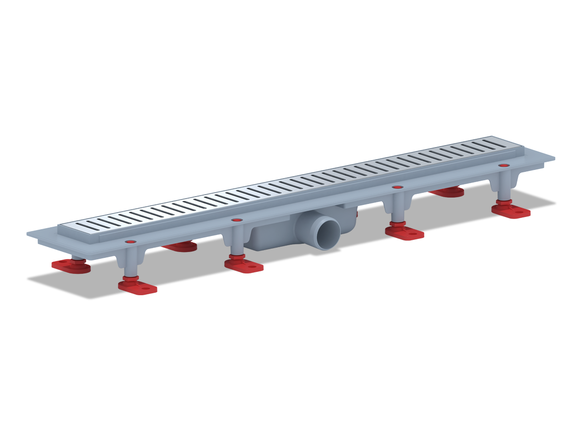 Трап-лоток 40*62*650. комбинированный затвор пластик решетка нержавейка глянец Бимс TL1465G Ани