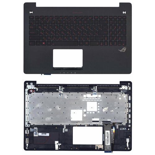 Клавиатура для Asus G550J TopCase с подсветкой p/n: 0KN0-QX1RU13, 0KNB0-662ARU00