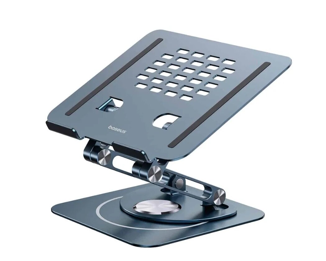 Подставка для ноутбука Baseus UltraStable Pro Series Rotatable and Foldable Laptop Stand (B10059900811-01) 3-Hinge Version — фото 11