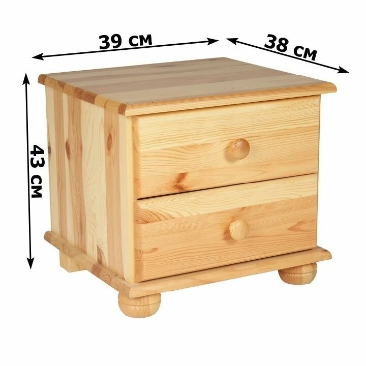 фото Тумба прикроватная "Юнона-1.1" 39х38х43 см