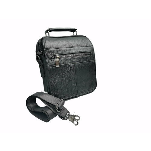 фото Сумка мессенджер 074 xs black 074xs black, фактура гладкая, черный нет бренда