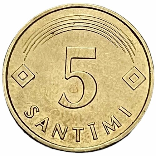 Латвия 5 сантимов 1992 г. латвия 5 рублей 1992 г серия cb