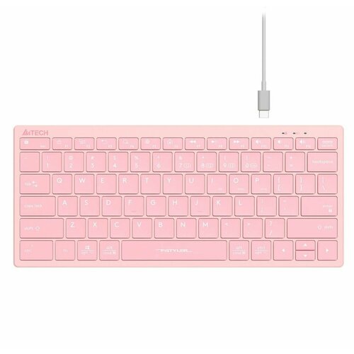 Клавиатура A4Tech Fstyler FBX51C розовый USB беспроводная BTRadio slim Multimedia FBX51C PINK 322400₽