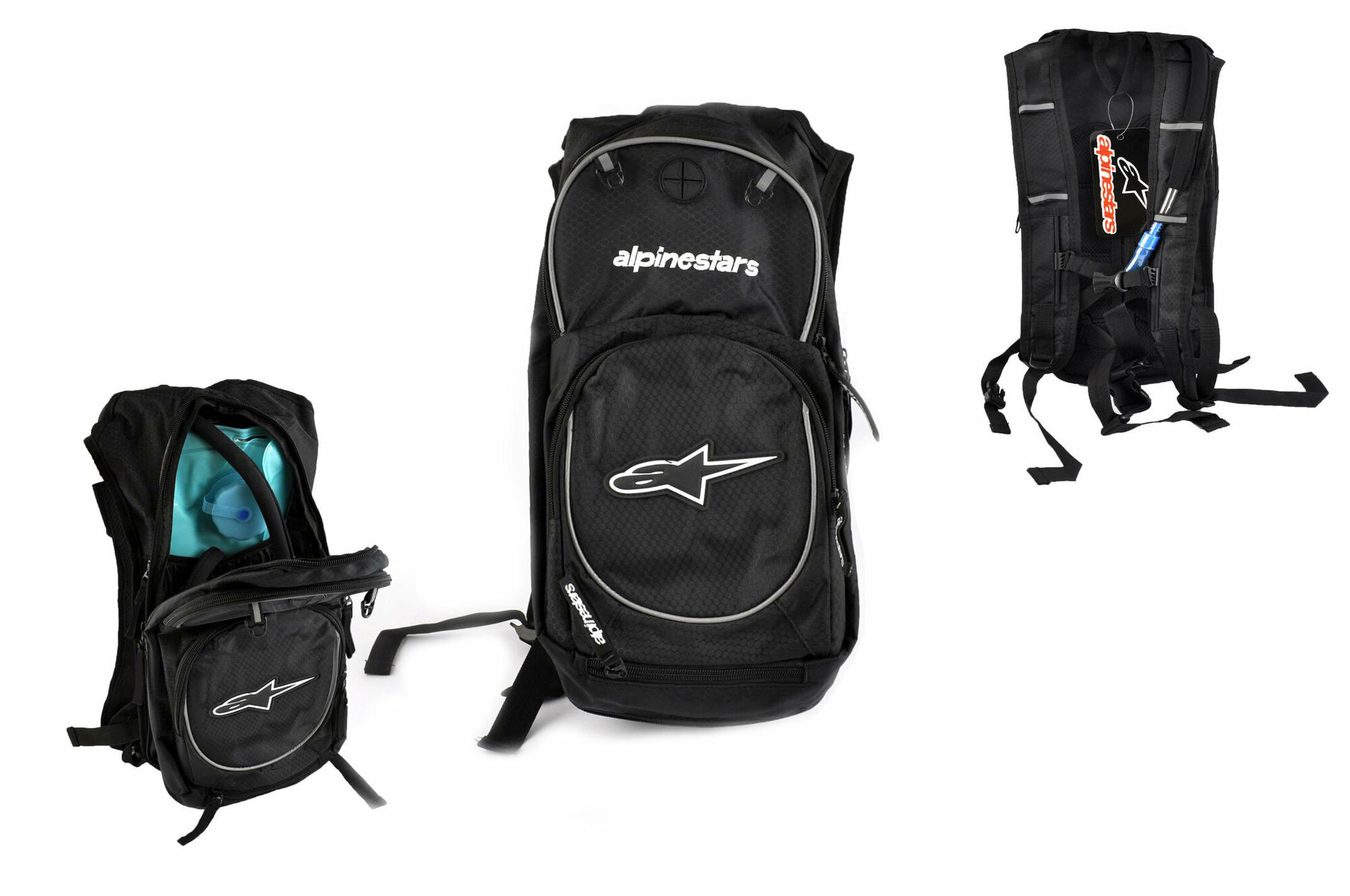 фото Рюкзак "ALPINESTARS" (mod: B-5, гидратор, термобарьер, черно-белый)