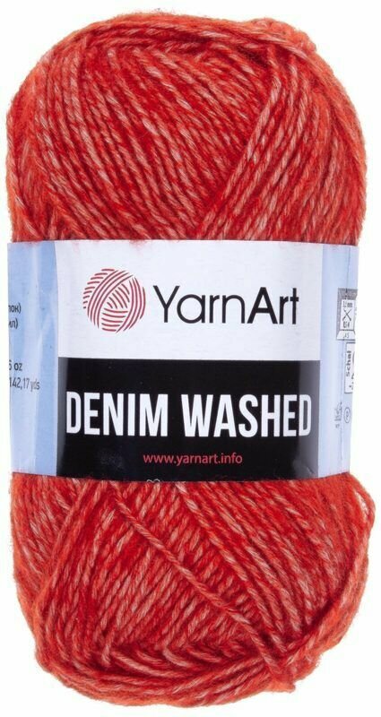 Пряжа YarnArt Denim Washed Ярнарт Деним Вошд Объемная, 915 терракот, 50 г, 130 м, смесовая, 1 шт