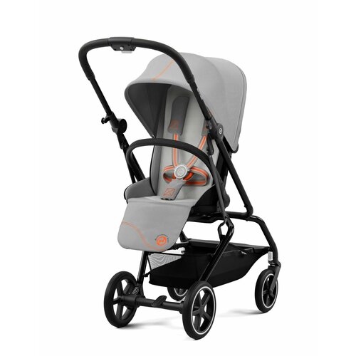 Cybex Eezy S Twist+ 2 (Lava Grey на шасси Black с дождевиком и бампером)