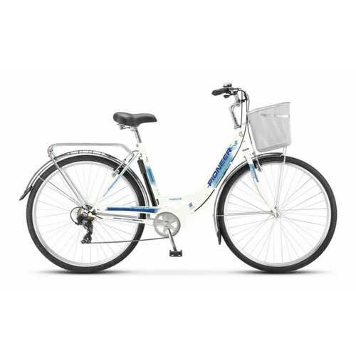 фото Велосипед pioneer pegas 28/18 white-darkblue-blue /открытая рама