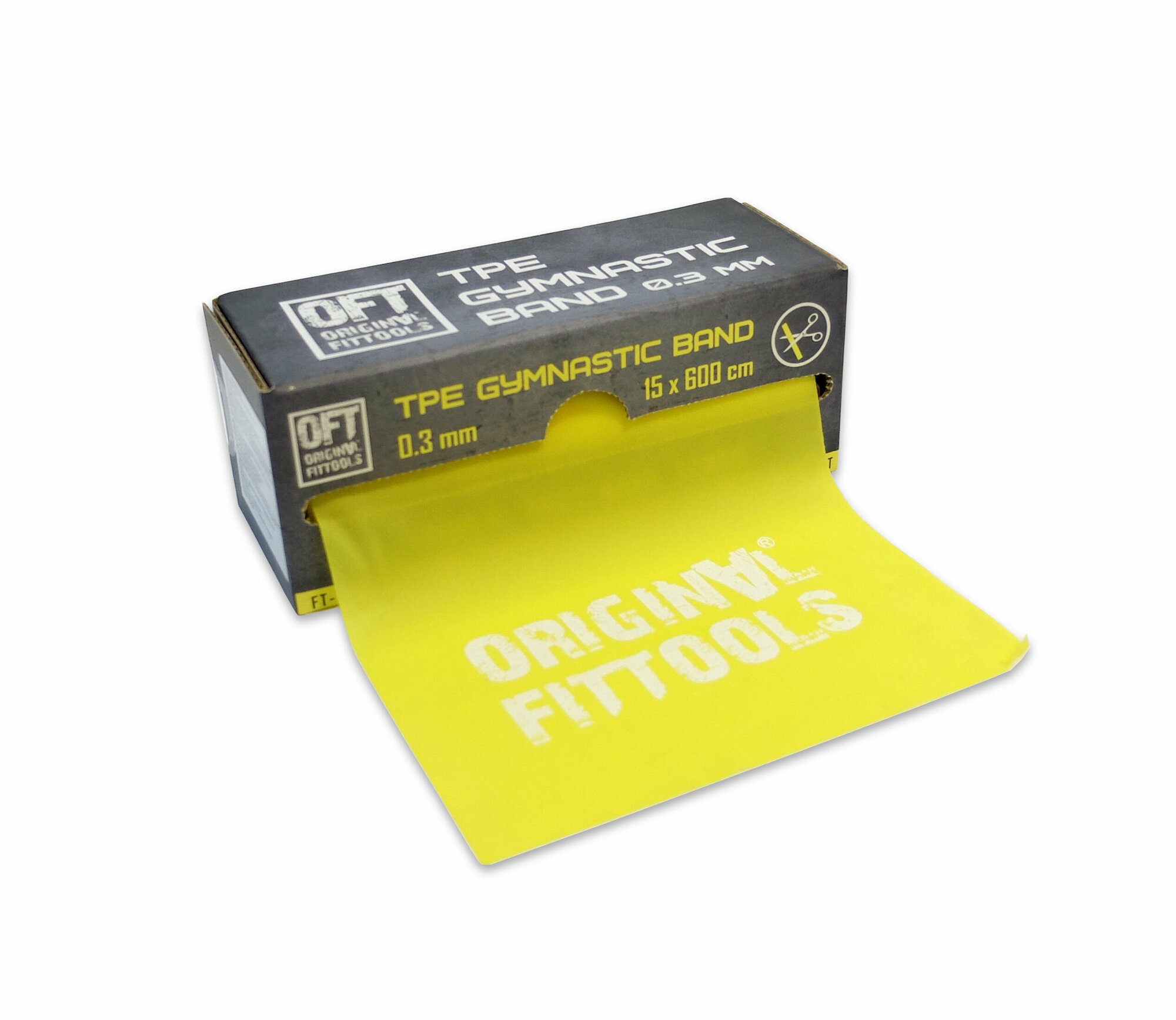 фото Эспандеры ленточные Original FitTools Эспандер ленточный TPE 6000х150х0.3 мм Original FitTools FT-TPEROLL-0.3