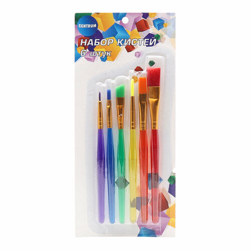 73064 Набор цветных кистей 6 шт 290₽