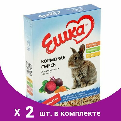 Кормовая смесь Ешка для декоративных кроликов, с овощами, 450 г (2 шт)