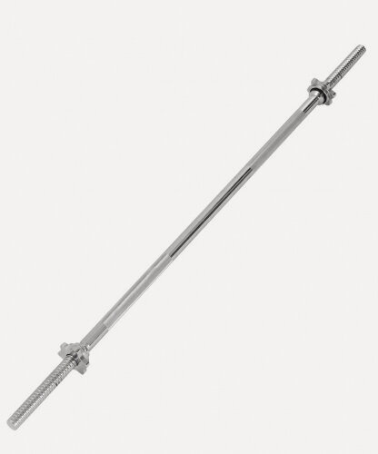 Изображение товара Гриф для штанги Starfit BB-103 прямой, d=25 мм, металл, с металлическими замками, хром, 120 см