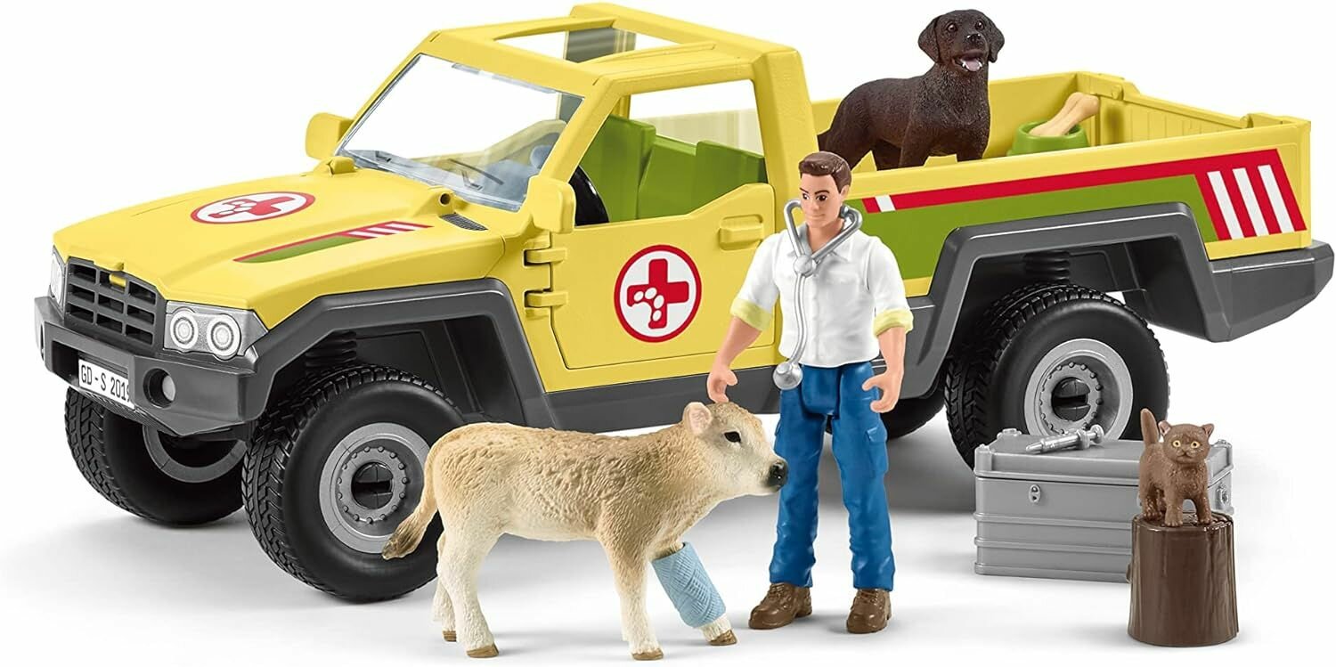 Игровой набор "Визит ветеринара на ферму" Schleich Farm World/ для детей от 3 лет/ Шляйх 42503