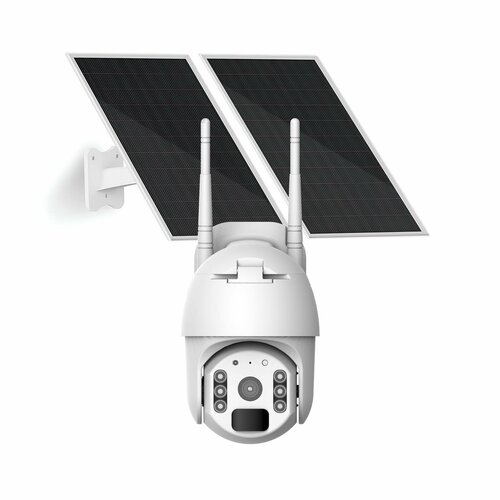 4g камера c солнечной панелью carcam 2mp solar outdoor ptz camera v380p5pro 4g Беспроводная поворотная 4G 2MP уличная IP-камера с двумя объективами Link ZC-302-4G Solar (2MP) (Q23337ZCY), солнечной панелью 20Вт и аккумулятором,