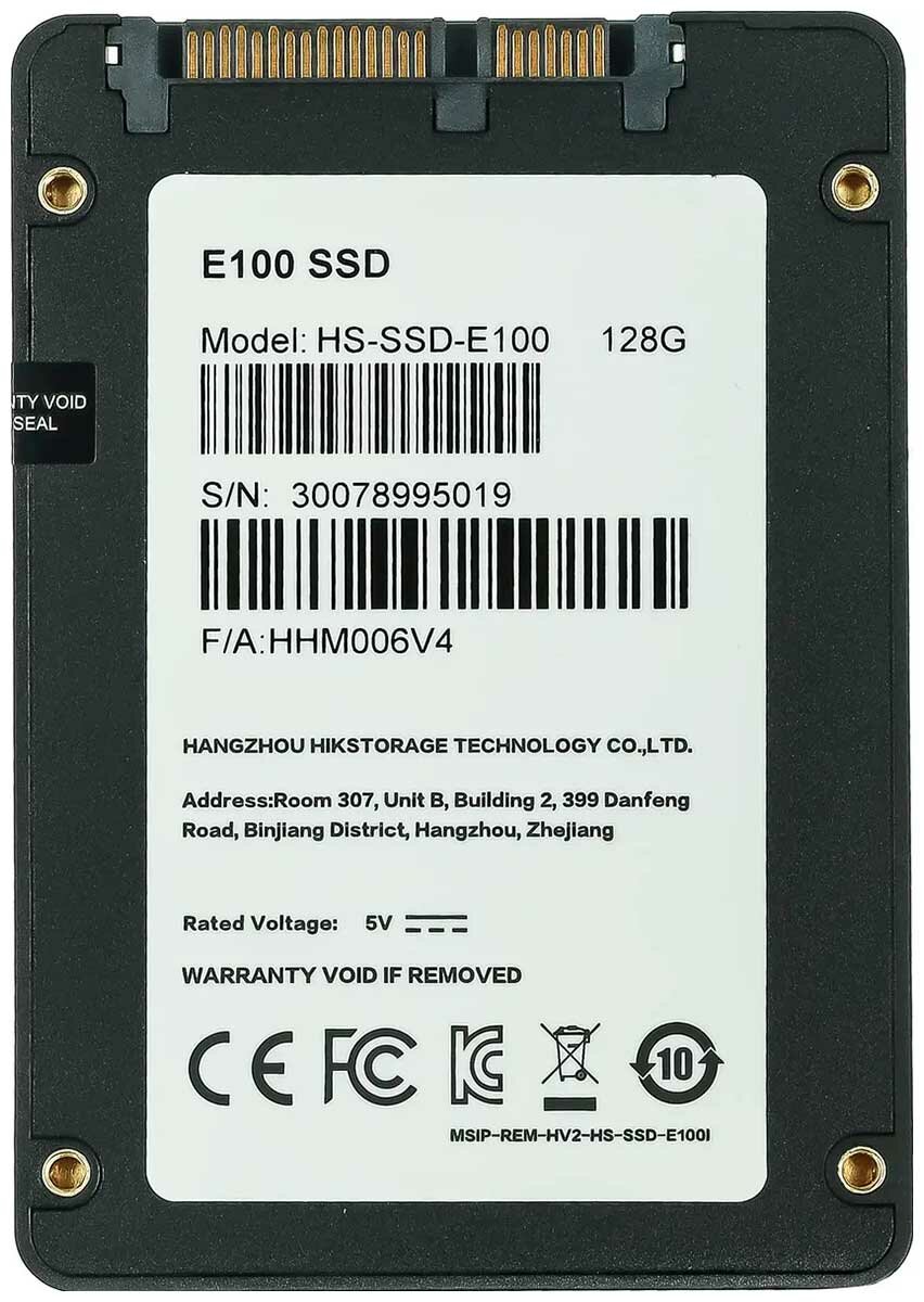 Твердотельный накопитель Hikvision E100 128 ГБ SATA HS-SSD-E100/128G - фото №20