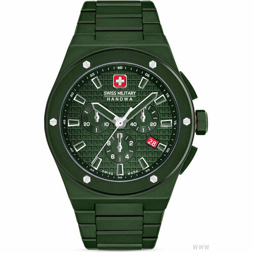 Наручные часы Swiss Military Hanowa, зеленый