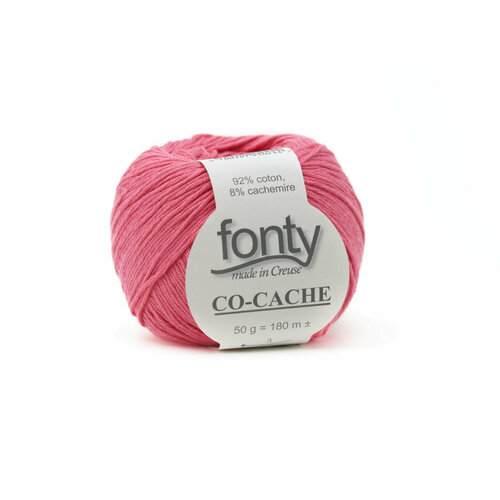 Пряжа Fonty CO-CACHE 50 г/180 м, цвет 23, 92% хлопок, 8% кашемир