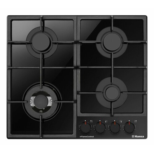 Газовая варочная поверхность Hansa BHKS6718511 черный закаленное стекло 59 см автоподжиг газ-контроль WOK Flame control 2199000₽