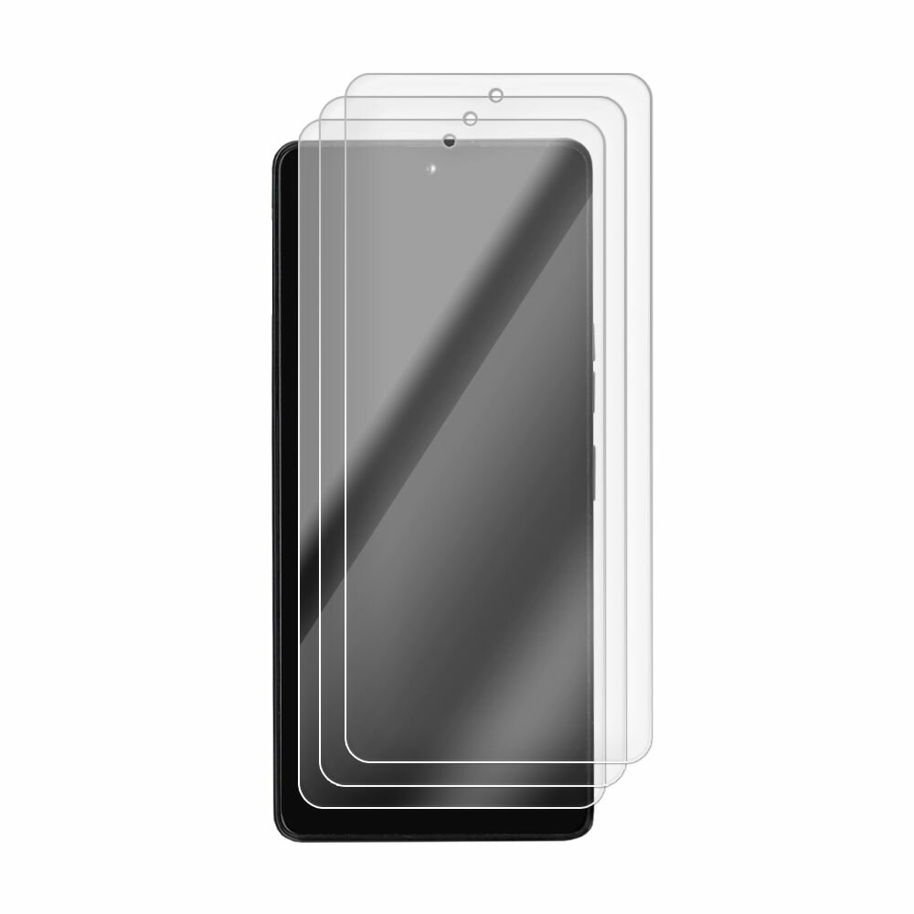 Комплект из 3-х защитных гибридных стекол Krutoff для TECNO Camon 30 Pro 5G