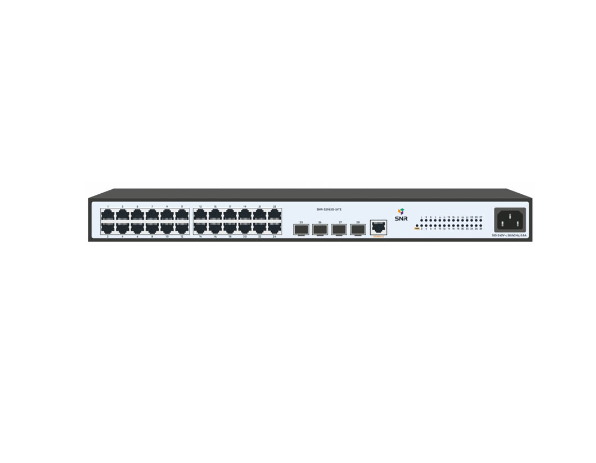 Коммутатор SNR Управляемый уровня 2, 24 порта 10/100/1000Base-T и 4 порта 100/1000BASE-X (SFP)