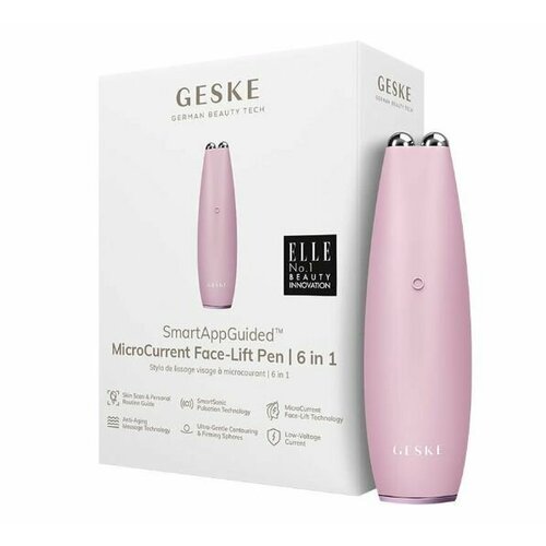 Лифтинг-массажер для лица Geske 6в1 микротоки светло-розовый 1233100₽