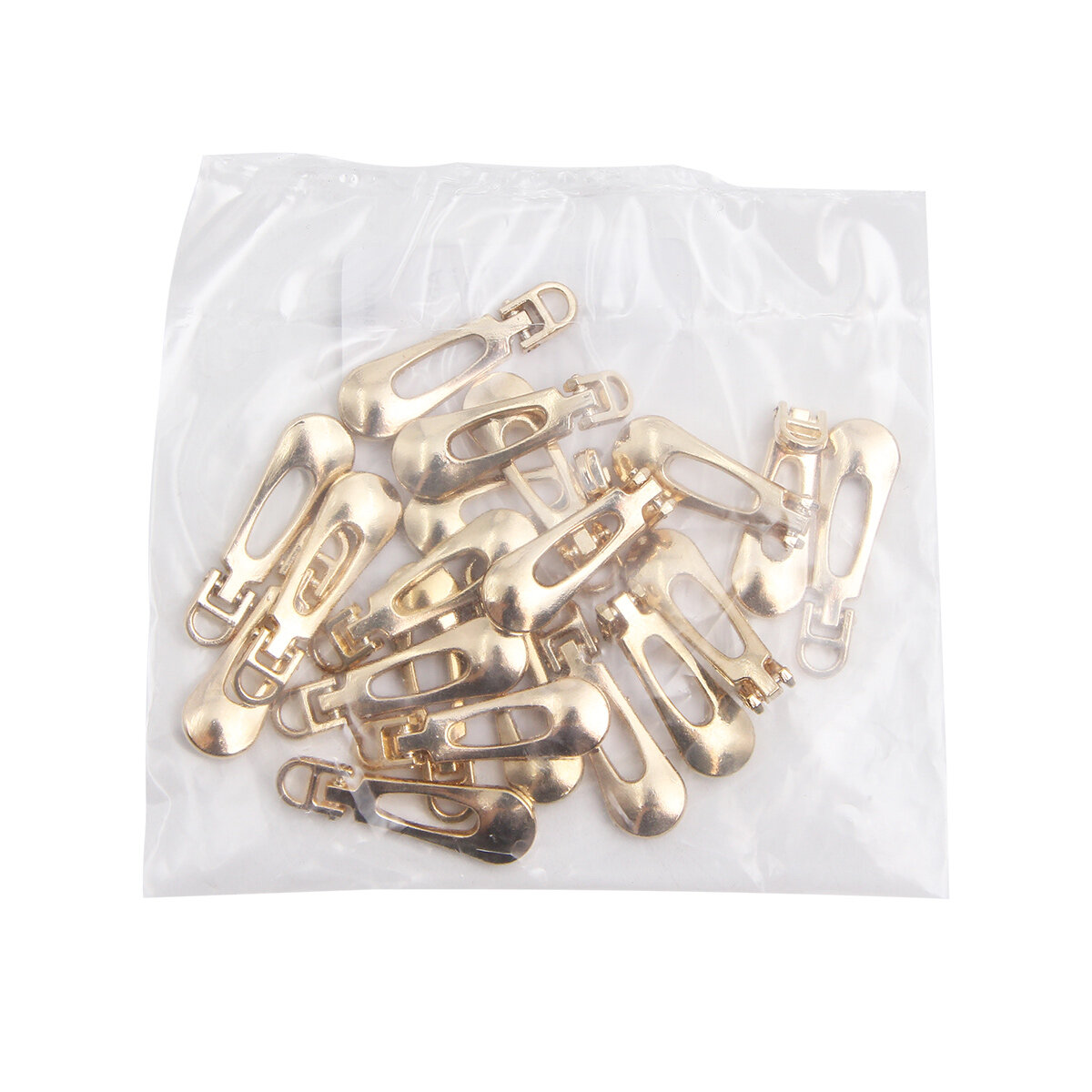 Пуллер для бегунка молнии, 9*30 мм, 20 шт, металл, Айрис (золото) — фото 1