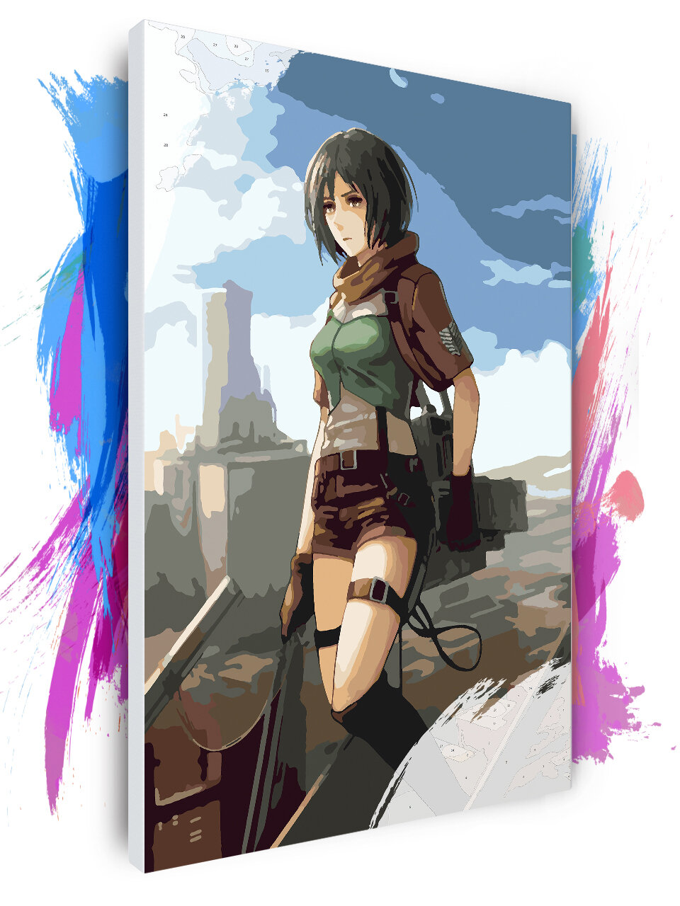 Картина по номерам на холсте Битва за Торос  60 х 90 см