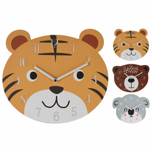 Часы настенные koopman детские 260х280х35мм в ассортименте металл 2877₽