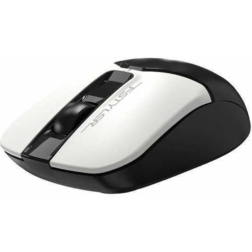 Мышь A4TECH Fstyler FB12S, оптическая, беспроводная, USB, черный и белый [fb12s usb panda] компьютерная мышь a4tech fstyler fg12s panda белый черный