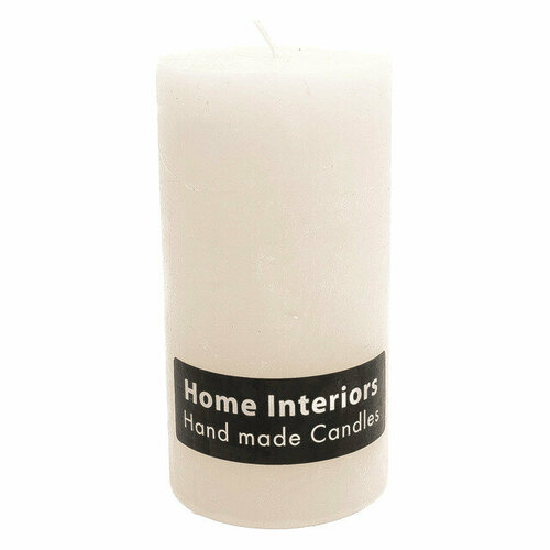Свеча-столбик home interiors рустик 6х16см 25чг белая без аромата 1149₽