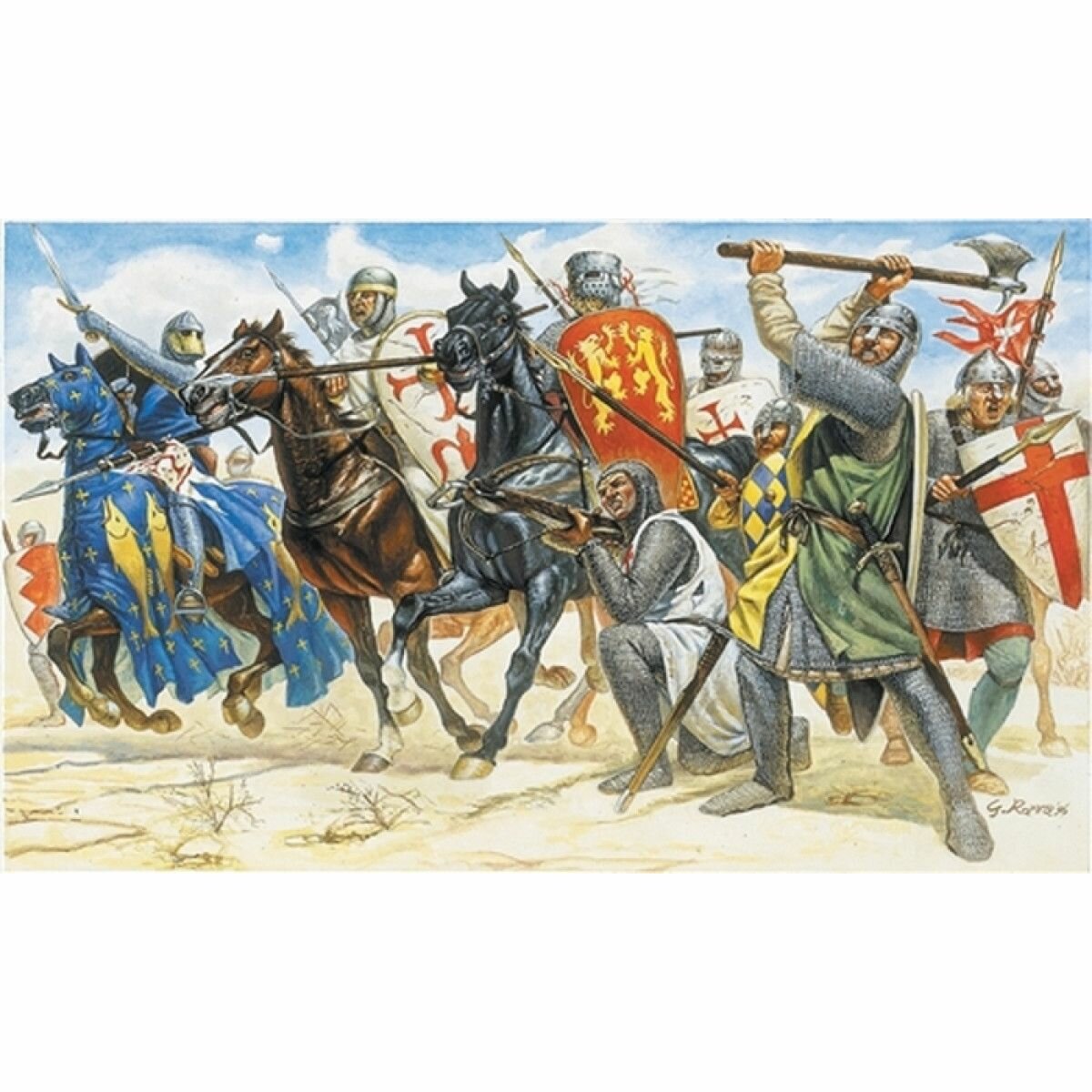 Italeri 6009 Сборная модель Crusaders (11TH CENTURY) 1:72