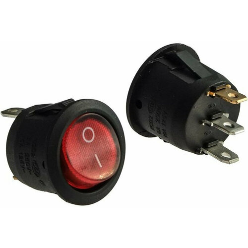 KCD1-101N-5-C3-R/3P on-off Переключатель клавишный (рокерный) kcd1 101n 3 3v led illuminated rocker switch light t85 250vac rocker switch single pole on off with 12v 24 220v lamp