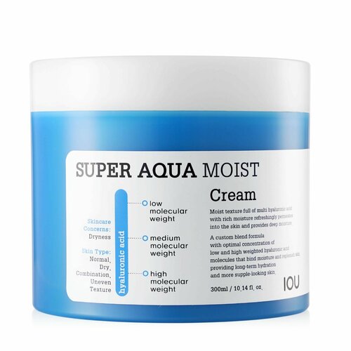WELCOS Увлажняющий крем для лица Iou Super Aqua Moist Cream крем для лица глубоко увлажняющий welcos iou super aqua moist cream 300 мл