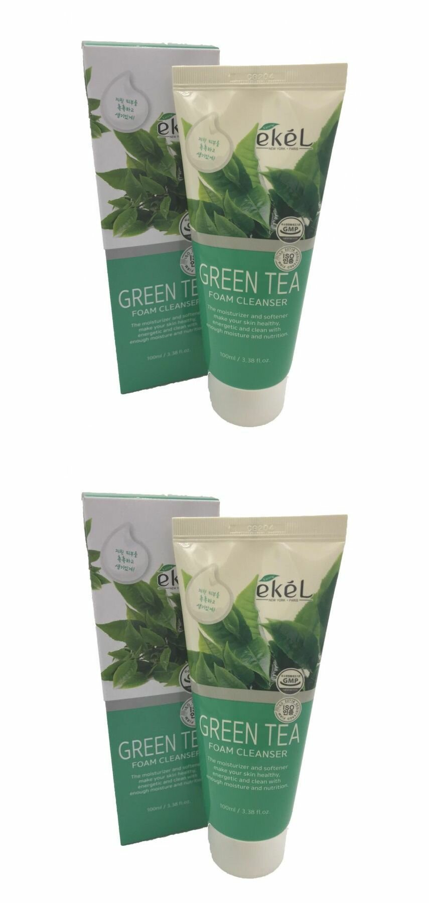 Ekel Пенка для умывания с экстрактом зеленого чая, 100 мл, 2 шт.
