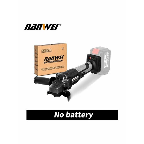 Угловая шлифовальная машинка NANWEI 125 мм 21 В бесщеточная аккумуляторная Скорость холостого хода 9000 обмин 2900₽