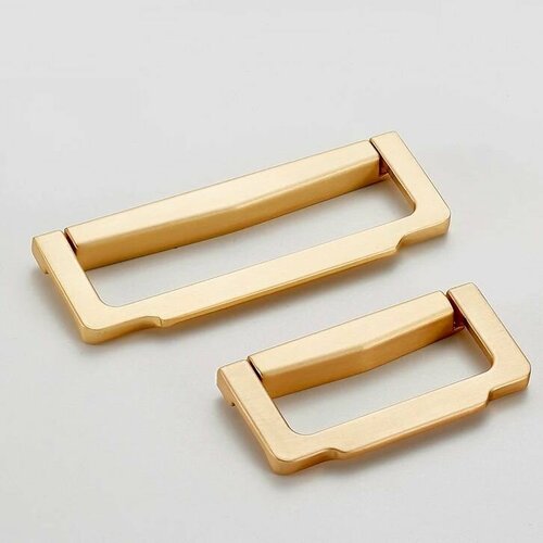 Ручка мебельная скоба Блэр 102 64 мм золото сатин 1 шт 550₽