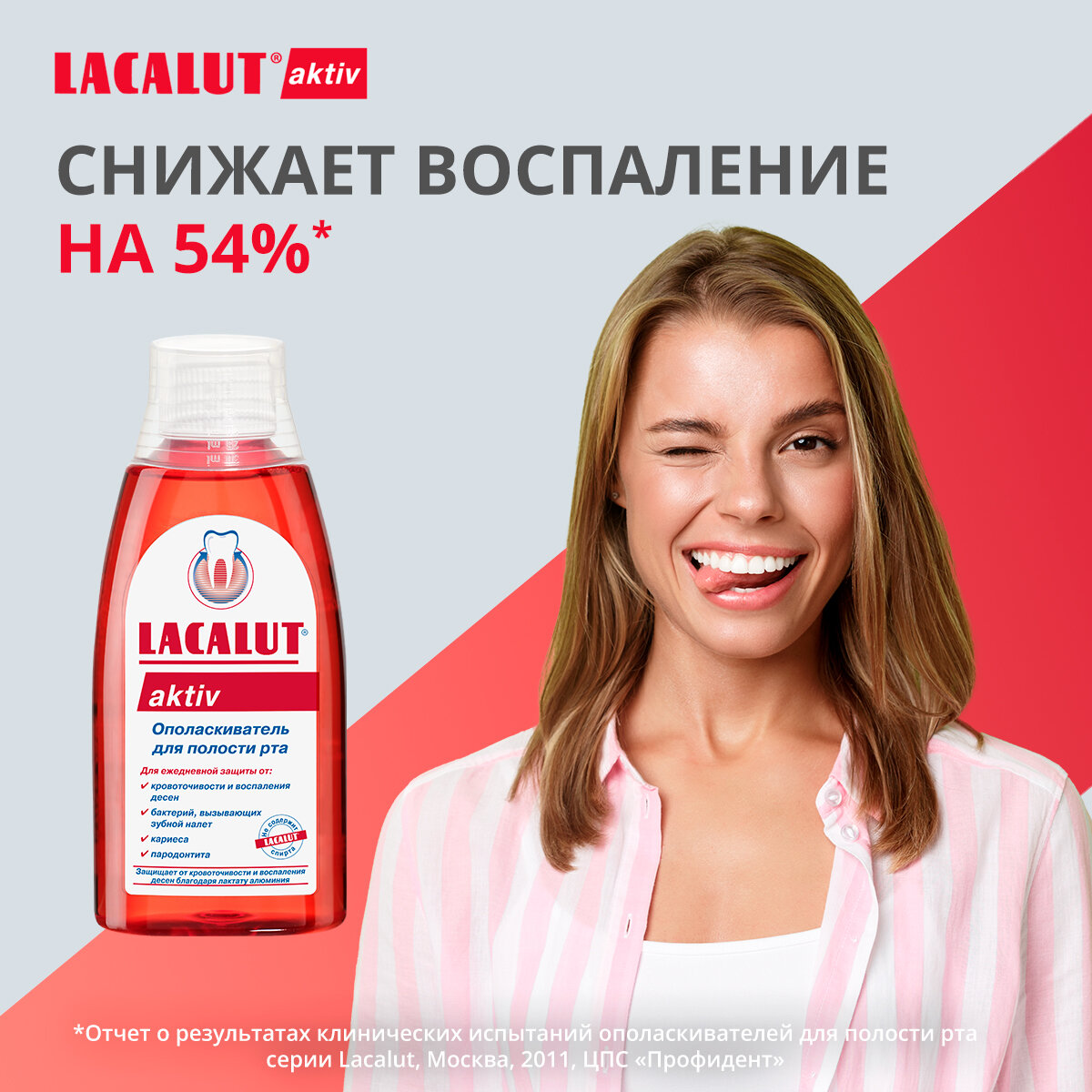 LACALUT® aktiv, ополаскиватель для полости рта, 300 мл