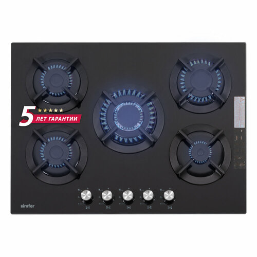 Газовая варочная поверхность Simfer H70N51B522 газ-контроль WOK конфорка 2822100₽