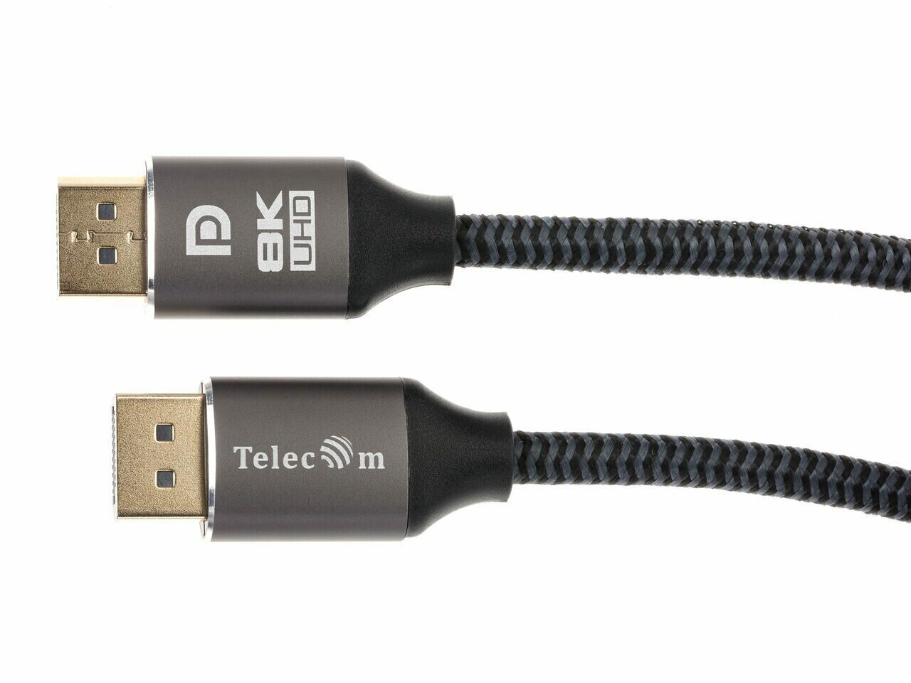 Кабель аудио-видео Telecom TCG750-1M, DisplayPort (m) - DisplayPort (m) , 1м, GOLD серый Noname - фото №4