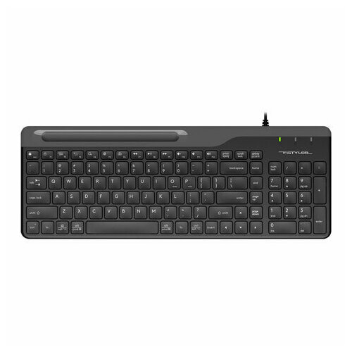 Клавиатура проводная A4TECH Fstyler FK25, USB, 103 кнопки, черная, 1530215 клавиатура a4tech fstyler fk25 usb черный серый [fk25 black]