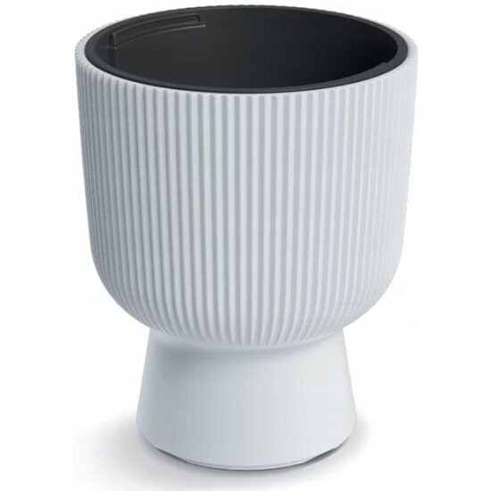 Кашпо Prosperplast Milly для цветов со вставкой  белый  d  29 8 см  h 36 5 см  18 л PPDBMIG300 S449